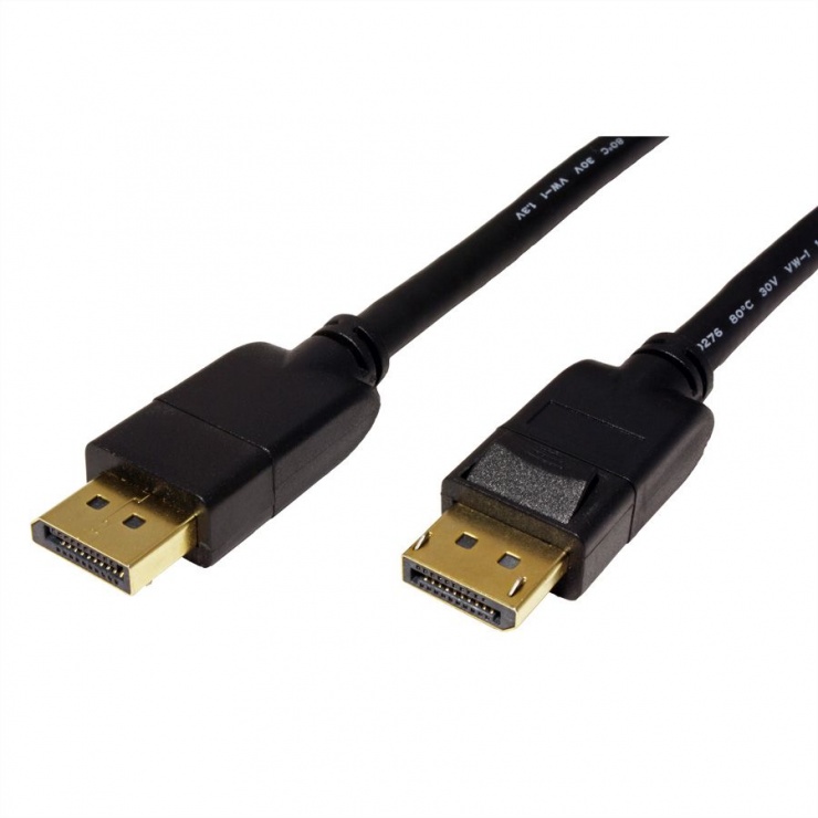 Imagine Cablu Displayport v1.3/v1.4 T-T 2m Negru, Roline 11.04.5811-1