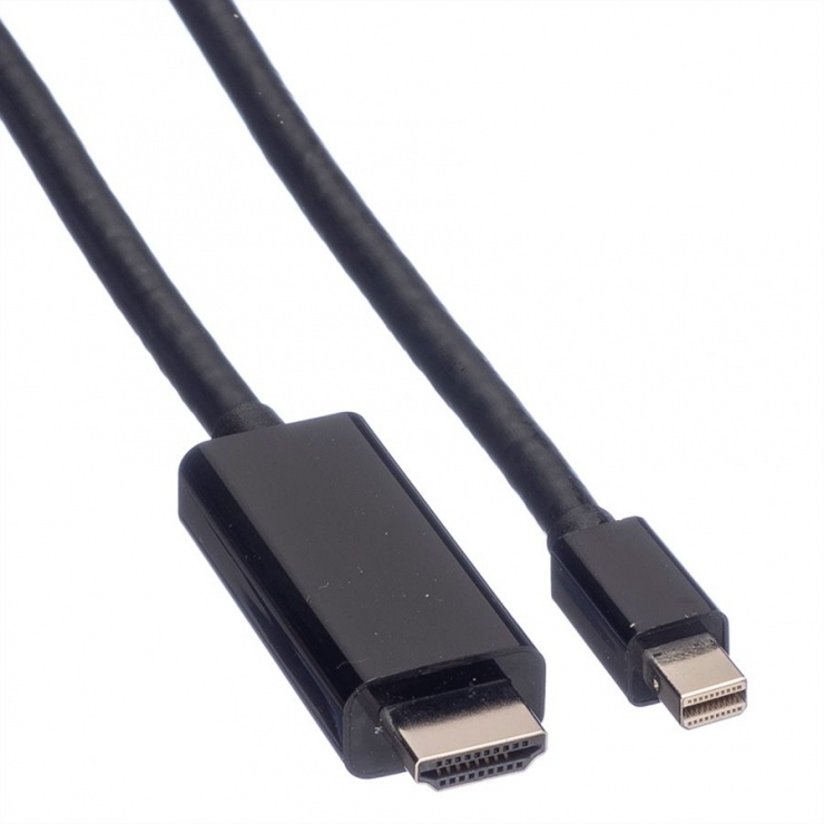 Imagine Cablu Mini Displayport la HDMI UHD 4K T-T 3m negru, Value 11.99.5797
