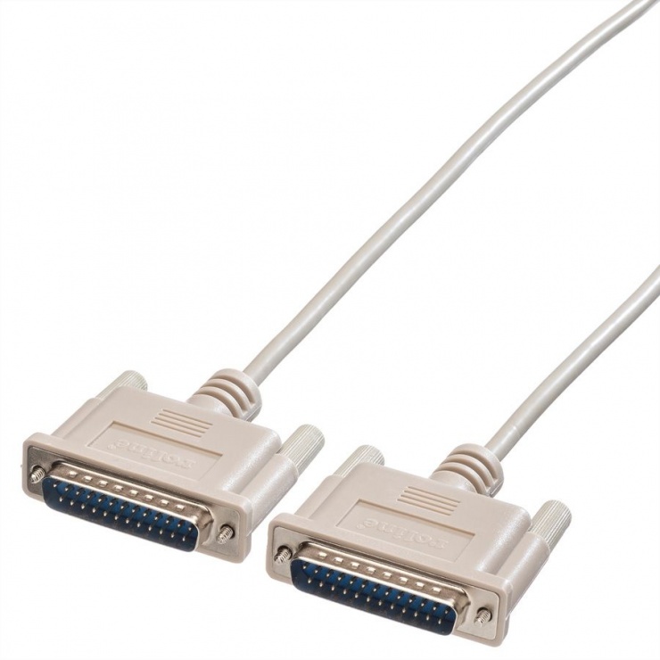 Imagine Cablu distribuitor imprimanta serial DB25 T-T 4.5m, Roline 11.01.3545