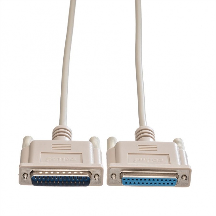 Imagine Cablu prelungitor paralel 25 pini T-M 4.5m, Roline 11.01.3645-1