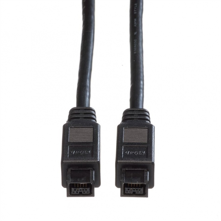 Imagine Cablu Firewire IEEE1394b 9 pini la 9 pini 1.8m, Roline 11.02.9518-2