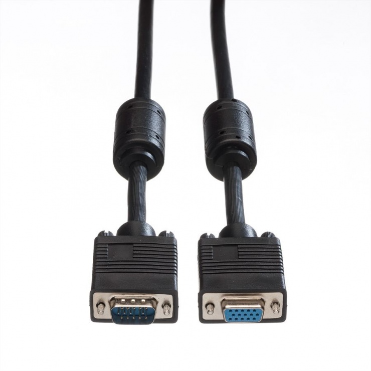 Imagine Cablu prelungitor VGA High Quality T-M ecranat + ecranat 30m, Roline 11.04.5380-1