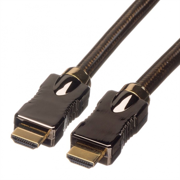Imagine Cablu HDMI 4K Ultra HD cu Ethernet 4K60Hz T-T 3m, Roline 11.04.5682