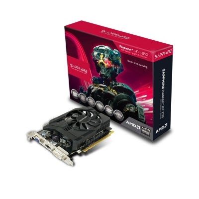 Imagine Placa video Sapphire Radeon R7 250, 1GB GDDR5, 128-bit, racire activa, retail 