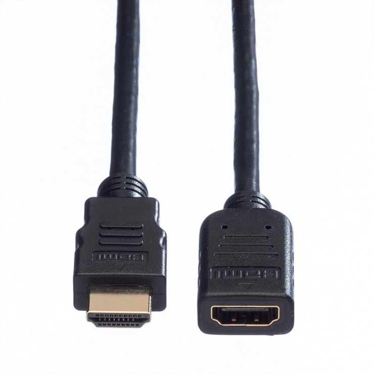 Imagine Cablu prelungitor HDMI T-M 1m Negru, Value 11.99.5574-1