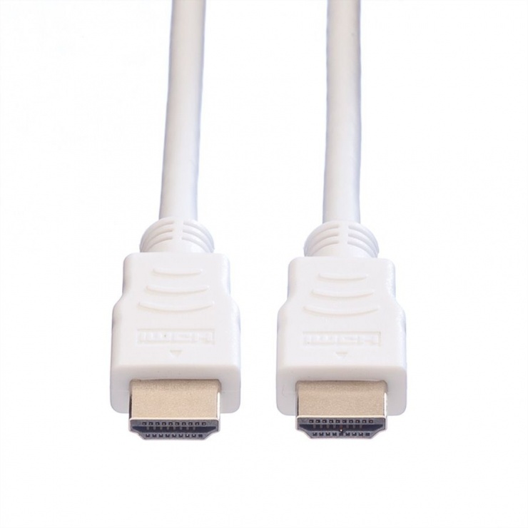 Imagine Cablu HDMI v1.4 19T-19T ecranat 15m Alb, Value 11.99.5715-1