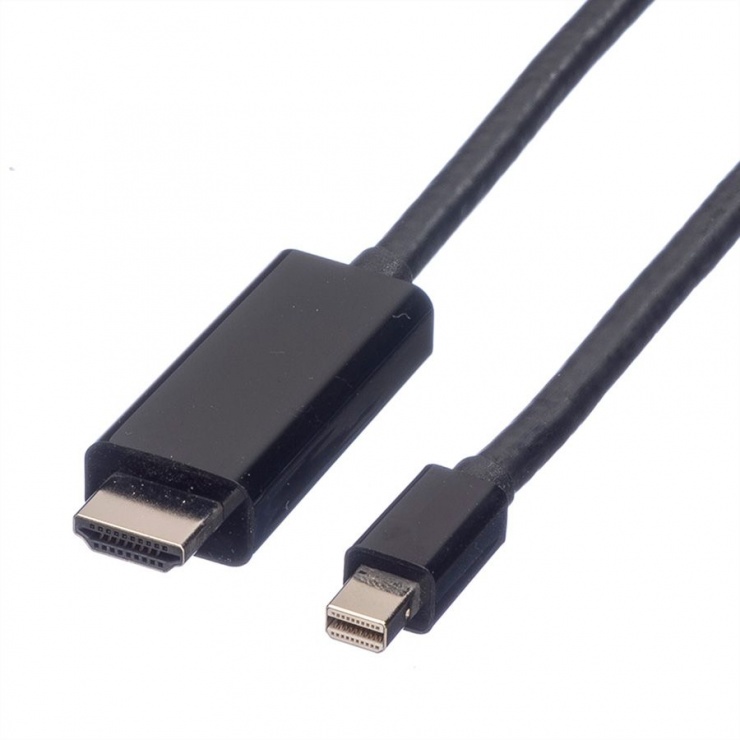 Imagine Cablu Mini Displayport la HDMI UHD 4K T-T 2m negru, Value 11.99.5796