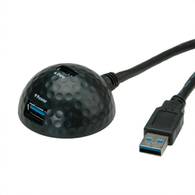 Imagine Hub USB 3.0-A la 2 x USB-A T-M Negru 1.5m, Value 11.99.8999