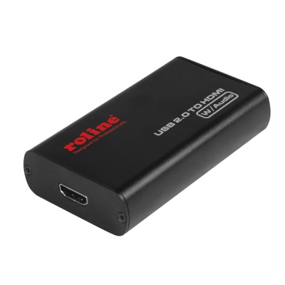 Imagine Adaptor USB 2.0 la HDMI cu Audio, Roline 12.02.1036