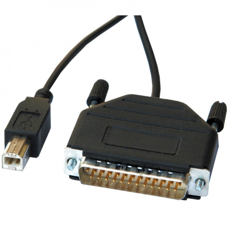 Imagine Cablu Paralel DB25 la USB 1.8m, Roline 12.02.1074