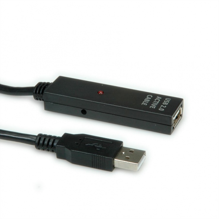 Imagine Cablu prelungitor USB 2.0 activ T-M 30m, Value 12.99.1111-1