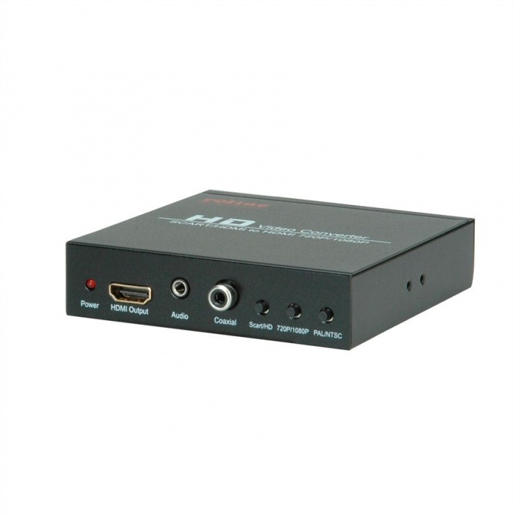 Imagine Convertor SCART + HDMI  la HDMI 720p / 1080p, Roline 14.01.3463