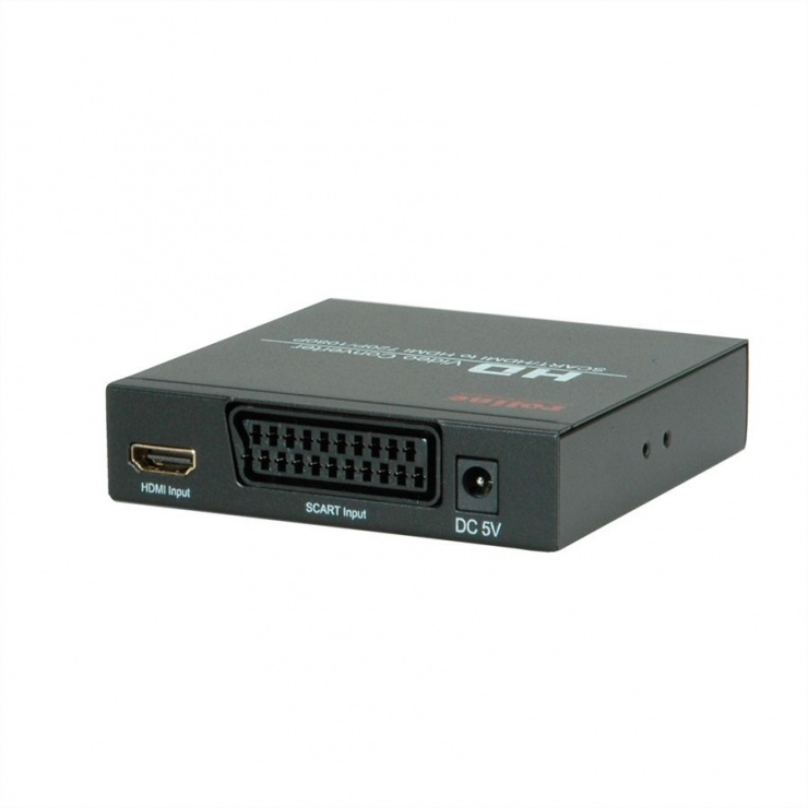 Imagine Convertor SCART + HDMI  la HDMI 720p / 1080p, Roline 14.01.3463