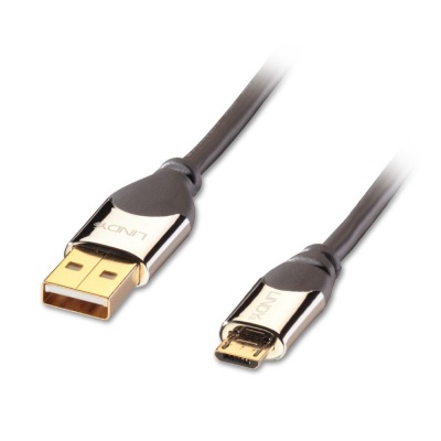 Imagine Cablu USB 2.0 la micro USB-B CROMO 1m T-T, Lindy L41594