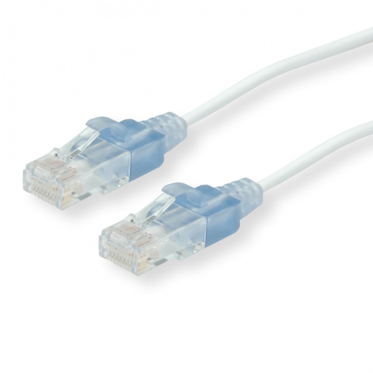 Imagine Cablu retea UTP Cat.6 slim Alb 1.5m, Roline 21.15.0964