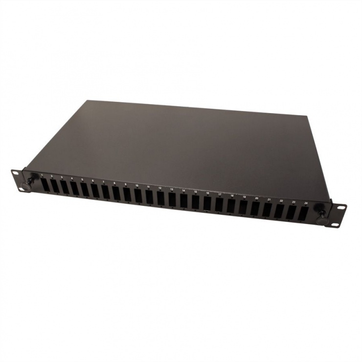Imagine Panel 19" (caseta fara conectori) Fibra optica 1U extendable 24x SC-DX quadruple, Value 21.99.0650
