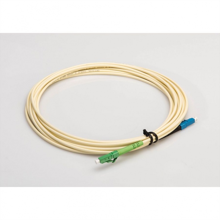 Imagine Cablu fibra optica LC UPC / LC APC 9/125 simplex ivory 5m, Value 21.99.8800 