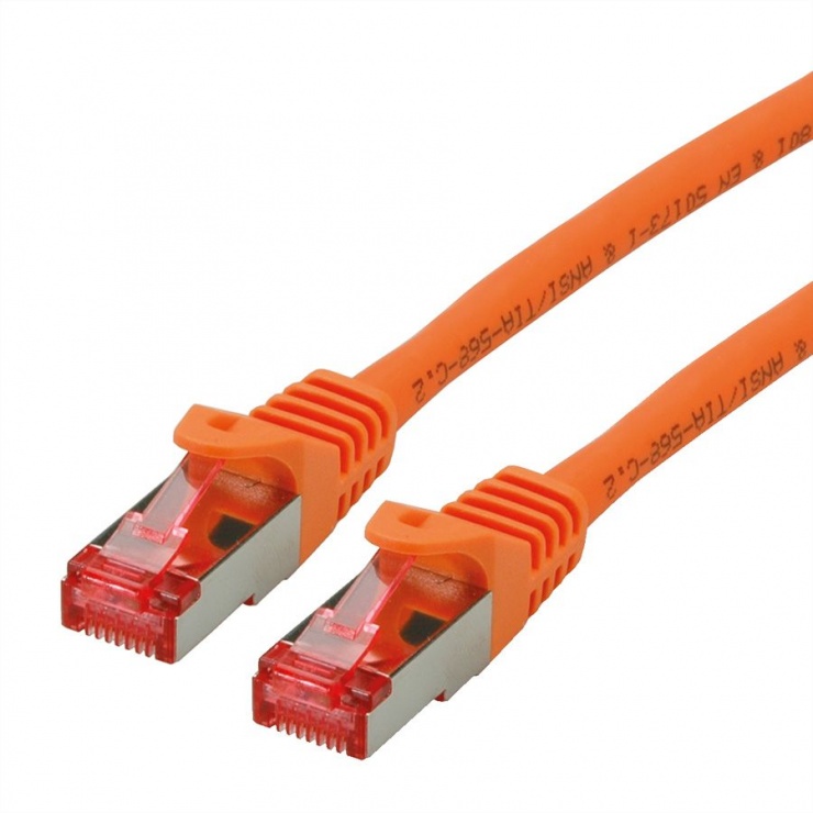 Imagine Cablu de retea SFTP cat 6 Component Level LSOH orange 1m, Roline 21.15.2671