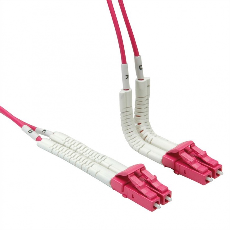 Imagine Cablu fibra optica LC-LC OM4 cablu flexibil (unghi) 3m, Value 21.99.8793