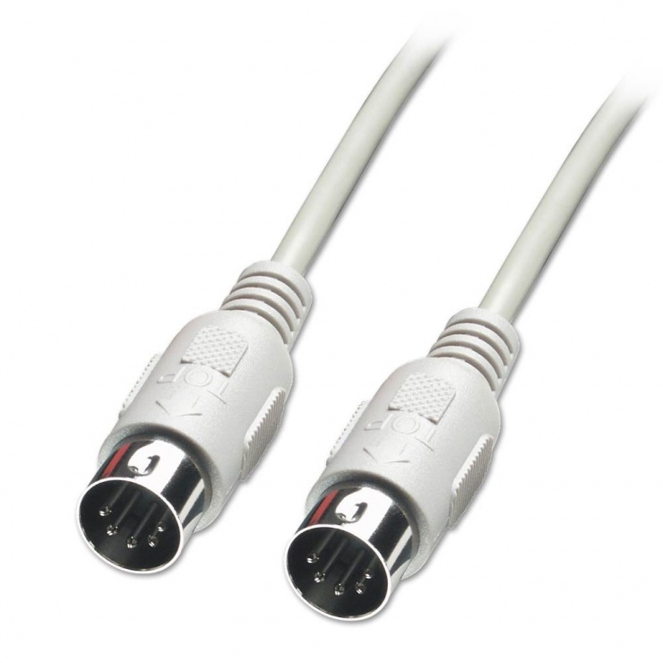 Imagine Cablu MIDI (DIN) 5 pini T-T Gri 2m, Lindy L31511