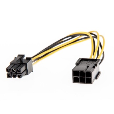 Imagine Cablu prelungitor PCI Express 6 pini T-M 0.2m, Lindy L33861