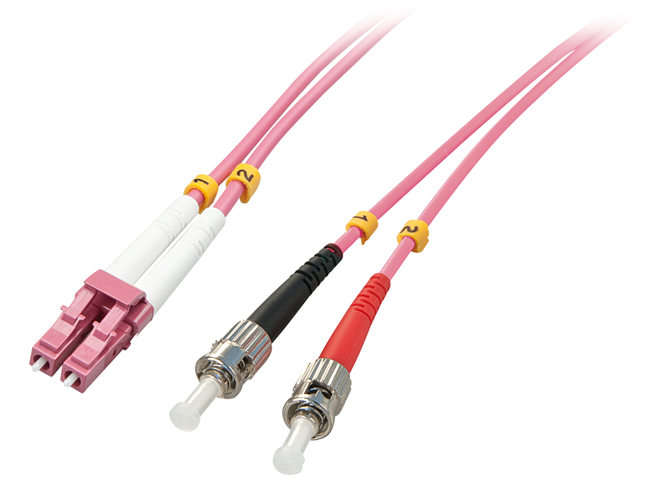 Imagine Cablu fibra optica LC-ST OM4 Duplex Multimode 20m, Lindy L46356