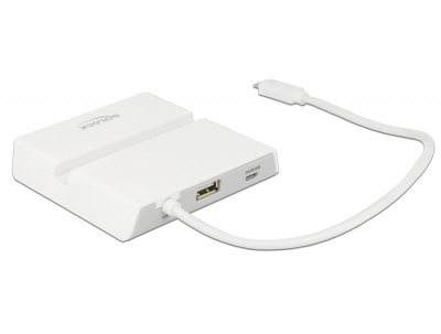 Imagine OTG Dock cu SD Card Reader + 3 Port USB Hub, Delock 65652