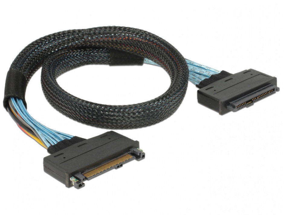 Imagine Cablu prelungitor U.2 SFF-8639 T-M 0.5m, Delock 84829-1