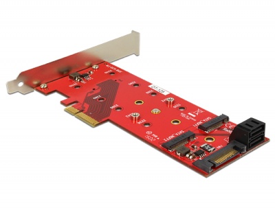 Imagine PCI Express cu 3 x sloturi M.2 NGFF, Delock 89394