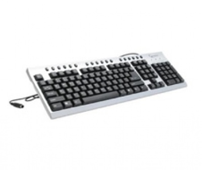 Imagine Tastatura Gembird PS/2 KB-8300-SB Silver-Black