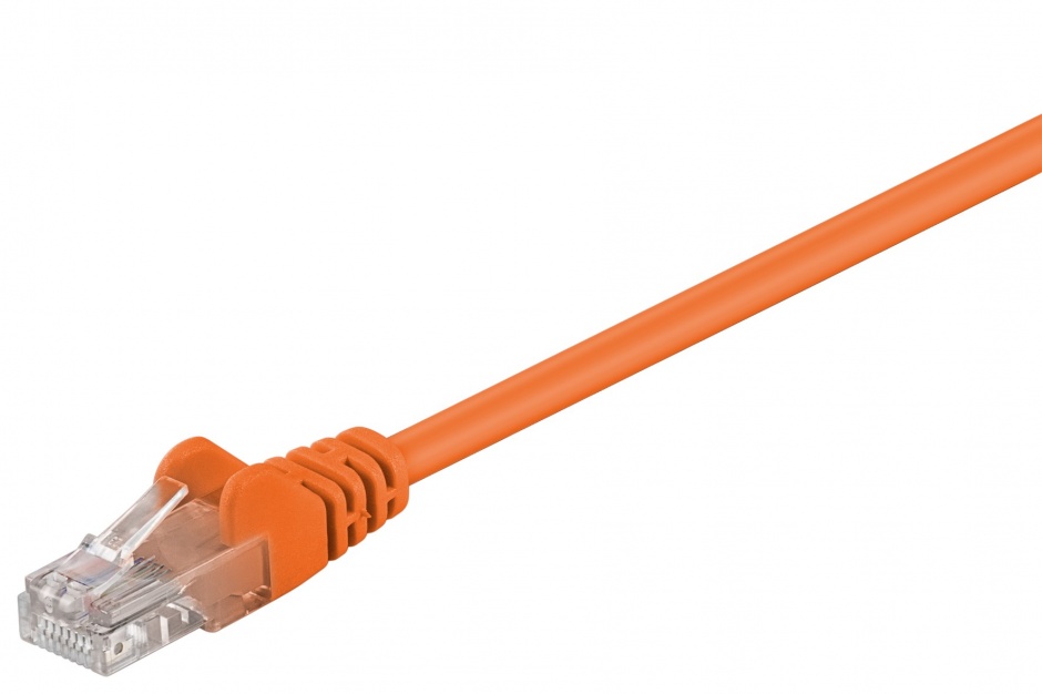 Imagine Cablu de retea UTP cat 5e 7.5m Orange, Goobay W95245