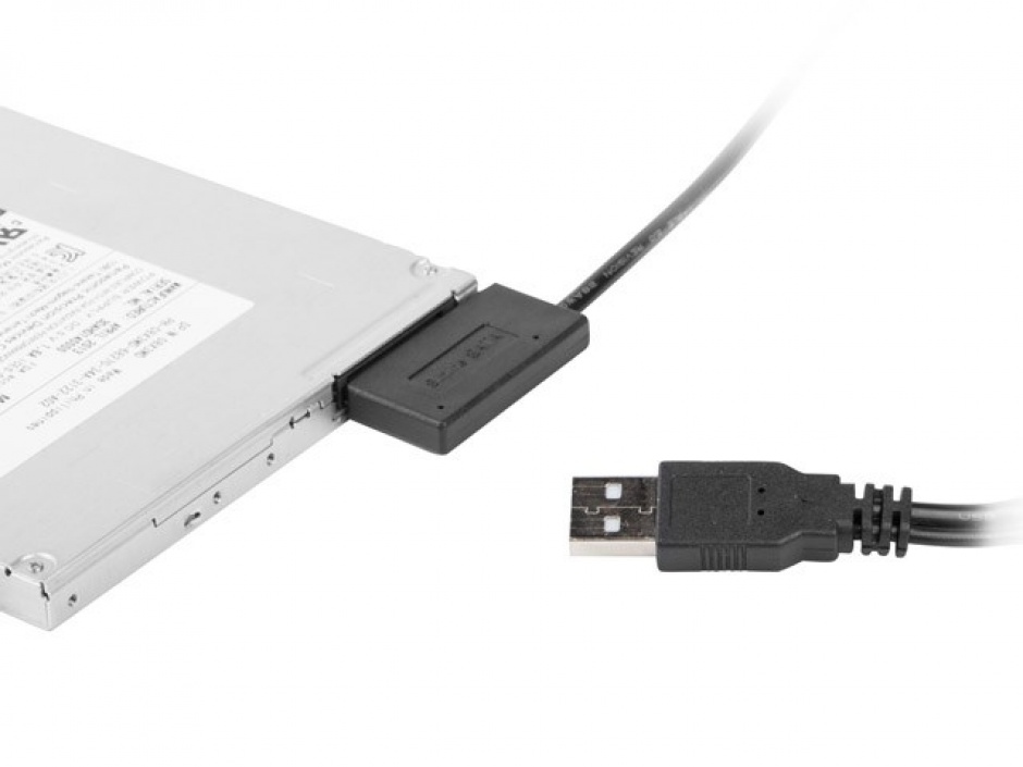 Imagine Cablu 2 x USB la Slim SATA HDD 0.5m, Gembird A-USATA-01-2