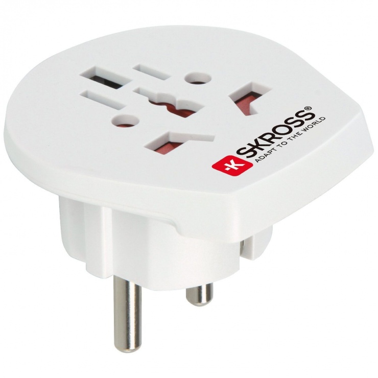 Imagine Adaptor priza Universal la Europa, fara functie de transformator, Skross