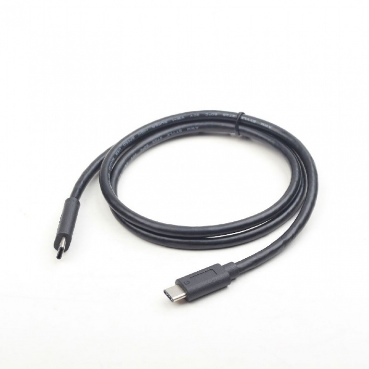 Imagine Cablu USB 3.1 tip C T-T PD (Power Delivery) 1m T-T Negru, Gembird-1