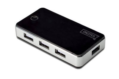 Imagine HUB USB 2.0, 7 porturi, cu alimentare, Digitus DA-70222