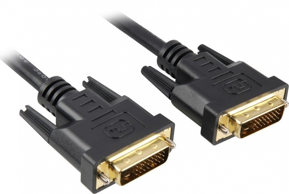 Imagine Cablu DVI-D Dual Link 24+1 pini T-T 0.5m Negru, KPDVI2-05