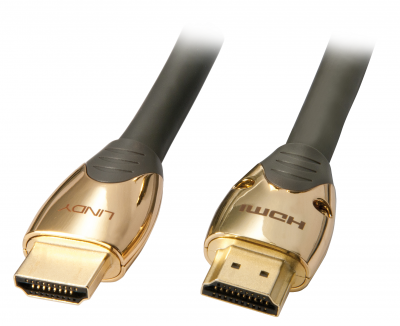 Imagine Cablu HDMI 4K cu Ethernet GOLD T-T v2.0 2m, Lindy L37852