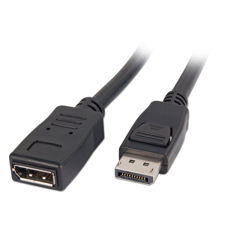 Imagine Cablu prelungitor Displayport T-M 2m Negru, Lindy L41624