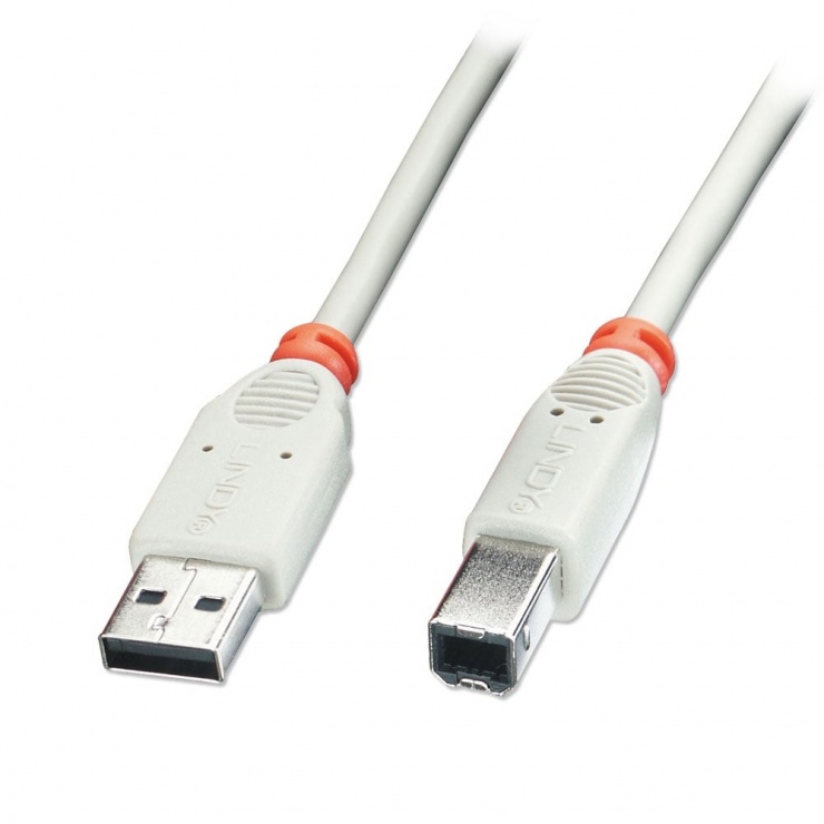 Imagine Cablu de imprimanta USB-A la USB-B 5m Gri T-T, Lindy L41925