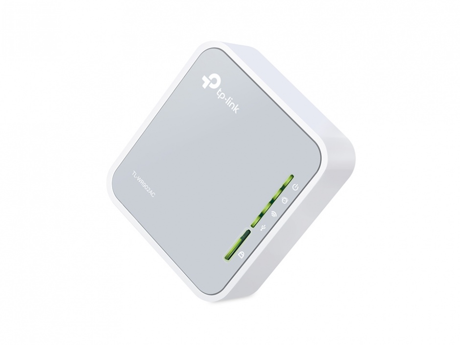 Imagine Router wireless 3G 750Mbps portabil 2.4GHz, TP-LINK TL-WR902AC 