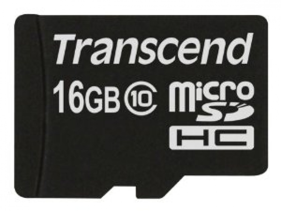 Imagine Card de memorie micro SD 16 GB clasa 10, Transcend