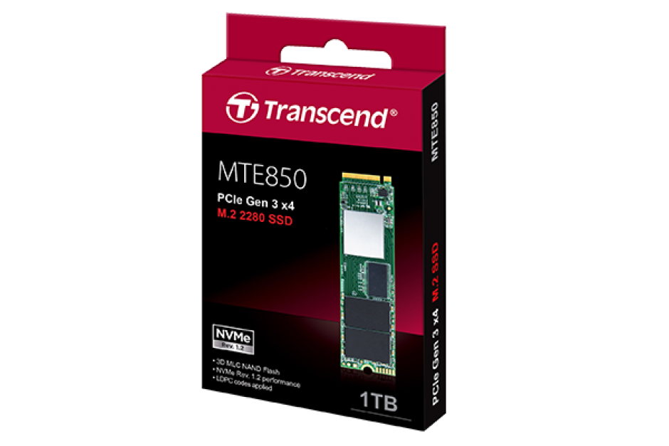 Imagine SSD MTE850 256Gb 3D NAND MLC M.2 PCIe Gen3 x4, TRANSCEND
