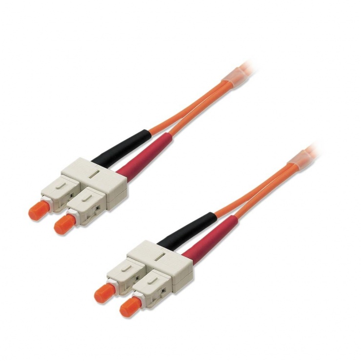Imagine Cablu fibra optica SC - SC Duplex Multimode OM2 100m, Lindy L46622