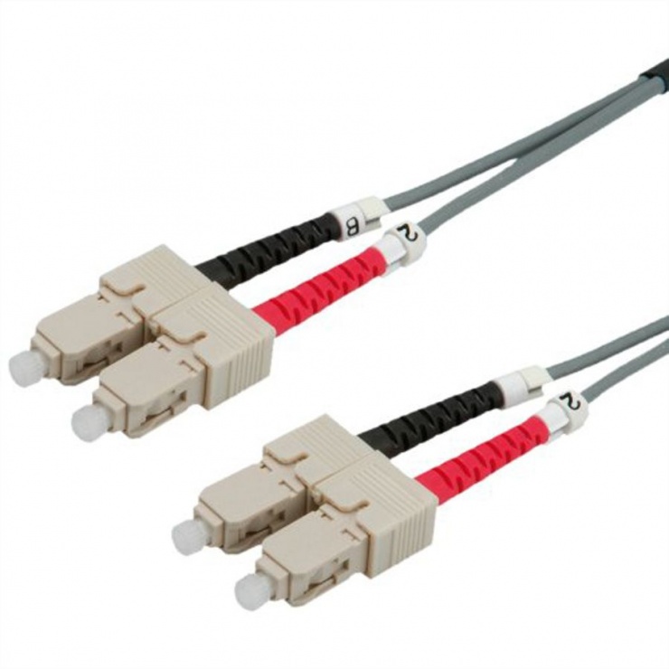 Imagine Cablu fibra optica SC-SC duplex multimode 10m OM2, Roline 21.15.9910