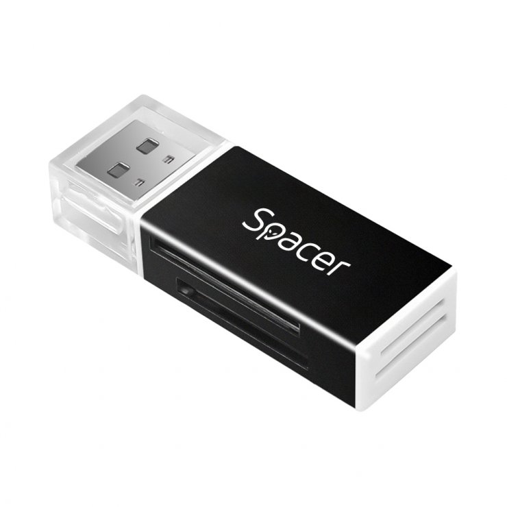 Imagine Cititor de carduri USB 2.0, Spacer SPCR-658