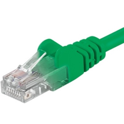 Imagine Cablu retea UTP cat.5e Verde 0.5m, sputp005G