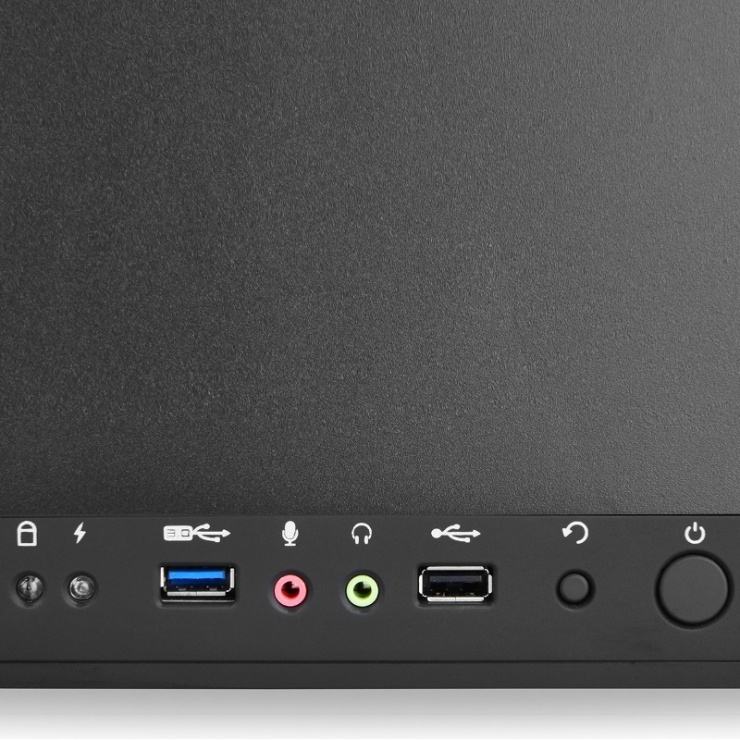 Imagine CARCASA DEEPCOOL ATX Mid-Tower, 2* 120mm BLUE LED fan, TESSERACT SW