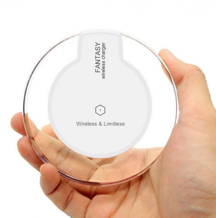 Imagine Qi Wireless charger pad pentru Samsung Galaxy S6/S6 Edge Alb 5V/2A