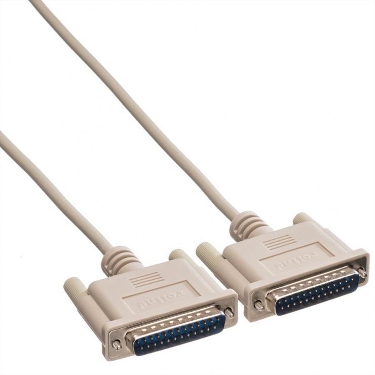 Imagine Cablu distribuitor imprimanta serial DB25 T-T 4.5m, Roline 11.01.3545-2