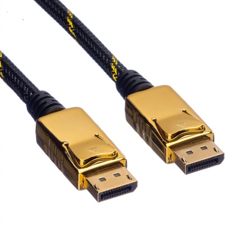 Imagine Cablu DisplayPort GOLD 4K v1.2 T-T 1m, Roline 11.04.5644